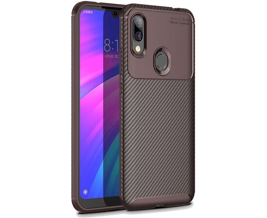 Придбати Чехол-накладка TOTO TPU Carbon Fiber 1,5mm Case Xiaomi Redmi 7 Coffee, image , характеристики, відгуки