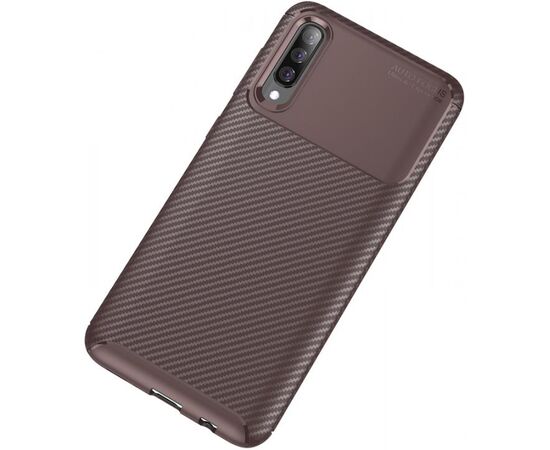 Придбати Чехол-накладка TOTO TPU Carbon Fiber 1,5mm Case Samsung Galaxy A70 Coffee, image , зображення 2, характеристики, відгуки