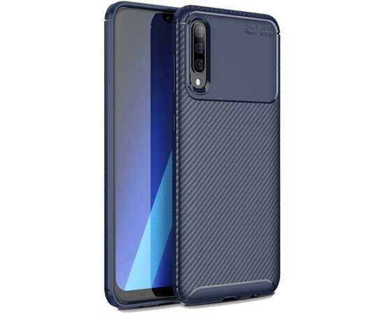 Придбати Чехол-накладка TOTO TPU Carbon Fiber 1,5mm Case Samsung Galaxy A70 Dark Blue, image , характеристики, відгуки