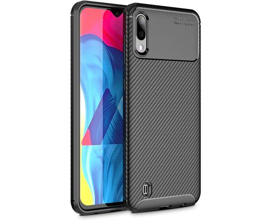 Придбати Чехол-накладка TOTO TPU Carbon Fiber 1,5mm Case Samsung Galaxy M10 Black, image , зображення 2, характеристики, відгуки