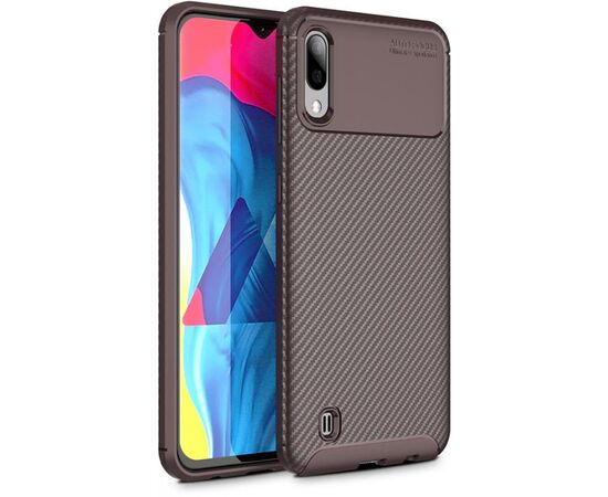 Купить Чехол-накладка TOTO TPU Carbon Fiber 1,5mm Case Samsung Galaxy M10 Coffee, фото , характеристики, отзывы