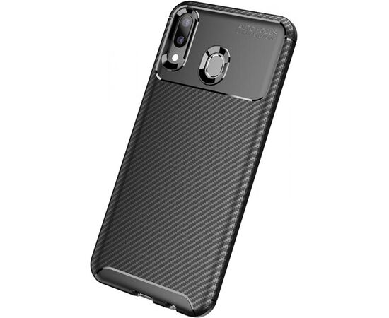 Придбати Чехол-накладка TOTO TPU Carbon Fiber 1,5mm Case Samsung Galaxy M20 Black, image , характеристики, відгуки