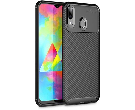 Придбати Чехол-накладка TOTO TPU Carbon Fiber 1,5mm Case Samsung Galaxy M20 Black, image , зображення 2, характеристики, відгуки