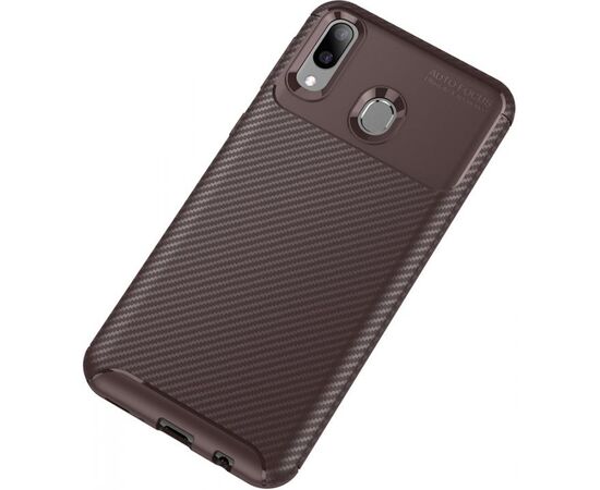 Придбати Чехол-накладка TOTO TPU Carbon Fiber 1,5mm Case Samsung Galaxy M20 Coffee, image , зображення 2, характеристики, відгуки