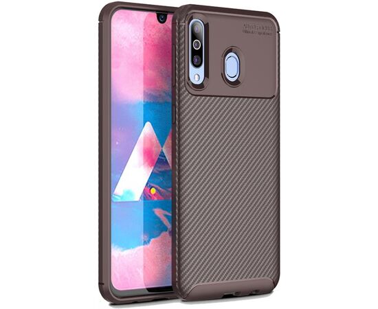 Купить Чехол-накладка TOTO TPU Carbon Fiber 1,5mm Case Samsung Galaxy A40s/M30 Coffee, фото , характеристики, отзывы