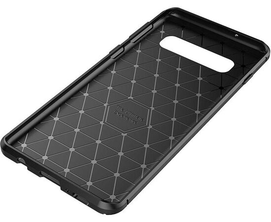 Придбати Чехол-накладка TOTO TPU Carbon Fiber 1,5mm Case Samsung Galaxy S10 Coffee, image , зображення 4, характеристики, відгуки