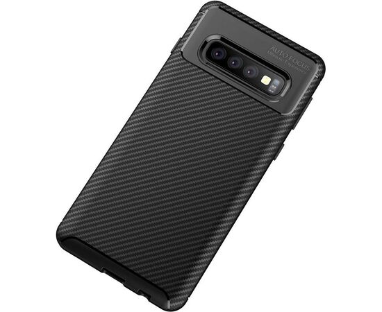 Придбати Чехол-накладка TOTO TPU Carbon Fiber 1,5mm Case Samsung Galaxy S10+ Black, image , зображення 3, характеристики, відгуки