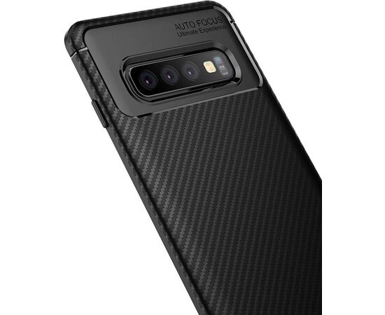 Придбати Чехол-накладка TOTO TPU Carbon Fiber 1,5mm Case Samsung Galaxy S10+ Black, image , зображення 4, характеристики, відгуки