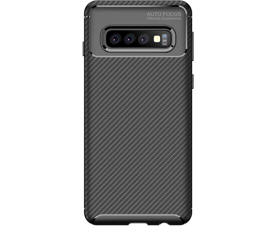 Придбати Чехол-накладка TOTO TPU Carbon Fiber 1,5mm Case Samsung Galaxy S10+ Black, image , зображення 5, характеристики, відгуки