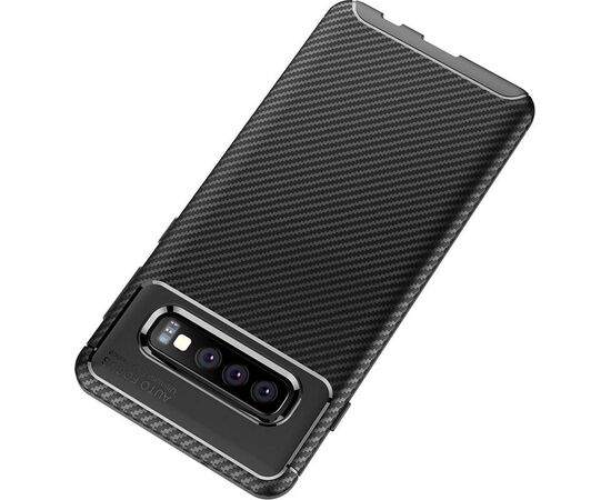 Придбати Чехол-накладка TOTO TPU Carbon Fiber 1,5mm Case Samsung Galaxy S10+ Black, image , зображення 7, характеристики, відгуки