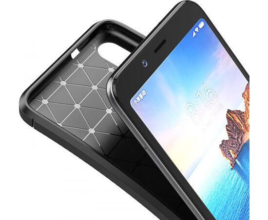 Придбати Чехол-накладка TOTO TPU Carbon Fiber 1,5mm Case Xiaomi Redmi 7A Black, image , зображення 8, характеристики, відгуки