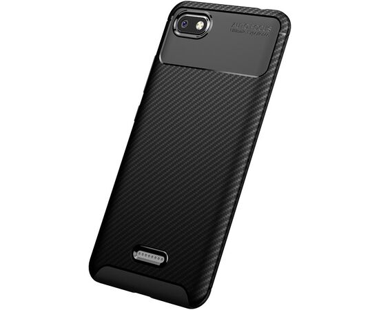 Придбати Чехол-накладка TOTO TPU Carbon Fiber 1,5mm Case Xiaomi Redmi 6A Black, image , характеристики, відгуки