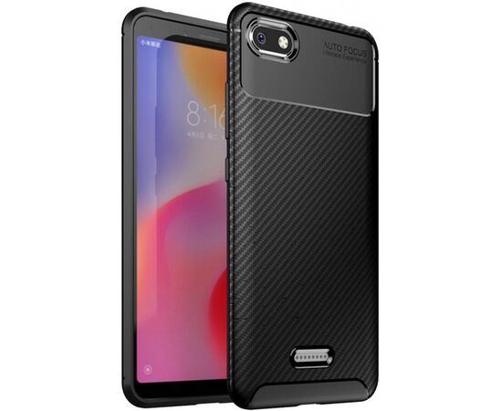 Придбати Чехол-накладка TOTO TPU Carbon Fiber 1,5mm Case Xiaomi Redmi 6A Black, image , зображення 2, характеристики, відгуки