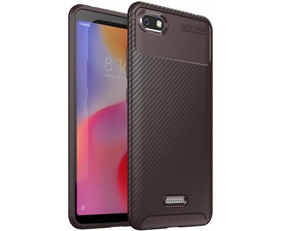 Придбати Чехол-накладка TOTO TPU Carbon Fiber 1,5mm Case Xiaomi Redmi 6A Coffee, image , характеристики, відгуки