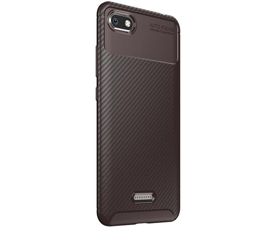 Придбати Чехол-накладка TOTO TPU Carbon Fiber 1,5mm Case Xiaomi Redmi 6A Coffee, image , зображення 3, характеристики, відгуки