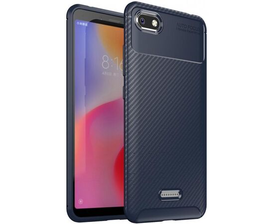 Придбати Чехол-накладка TOTO TPU Carbon Fiber 1,5mm Case Xiaomi Redmi 6A Dark Blue, image , характеристики, відгуки