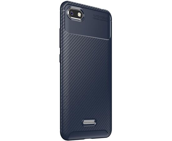 Придбати Чехол-накладка TOTO TPU Carbon Fiber 1,5mm Case Xiaomi Redmi 6A Dark Blue, image , зображення 3, характеристики, відгуки