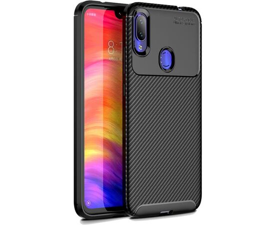 Купить Чехол-накладка TOTO TPU Carbon Fiber 1,5mm Case Xiaomi Redmi Note 7/Note 7S/Note 7 Pro Black, фото , изображение 2, характеристики, отзывы