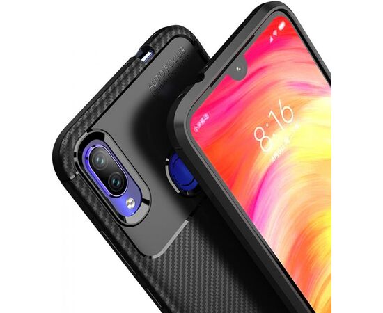 Придбати Чехол-накладка TOTO TPU Carbon Fiber 1,5mm Case Xiaomi Redmi Note 7/Note 7S/Note 7 Pro Black, image , зображення 6, характеристики, відгуки