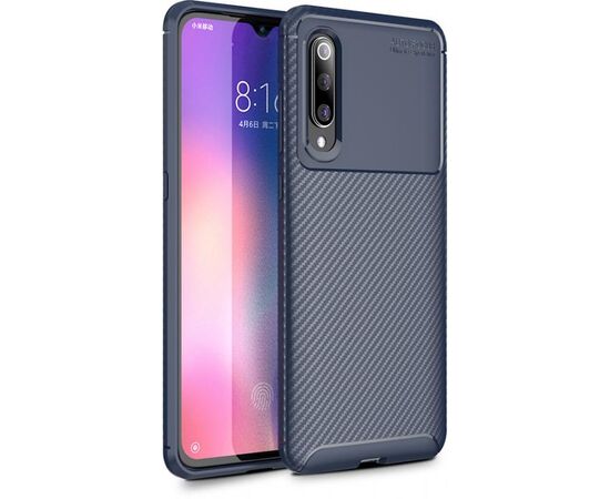 Придбати Чехол-накладка TOTO TPU Carbon Fiber 1,5mm Case Xiaomi Mi 9 Dark Blue, image , характеристики, відгуки