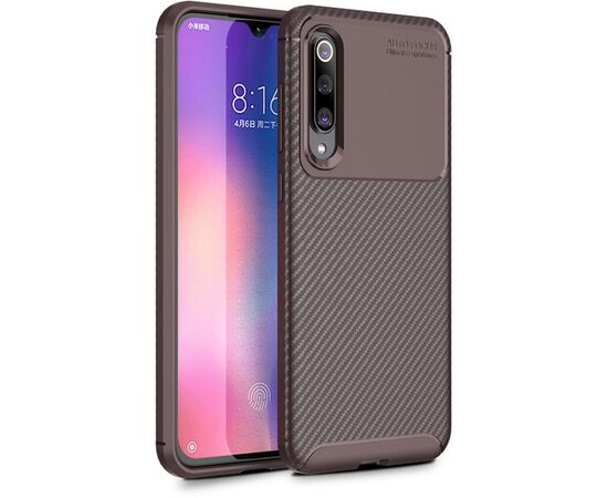 Придбати Чехол-накладка TOTO TPU Carbon Fiber 1,5mm Case Xiaomi Mi 9 SE Coffee, image , характеристики, відгуки