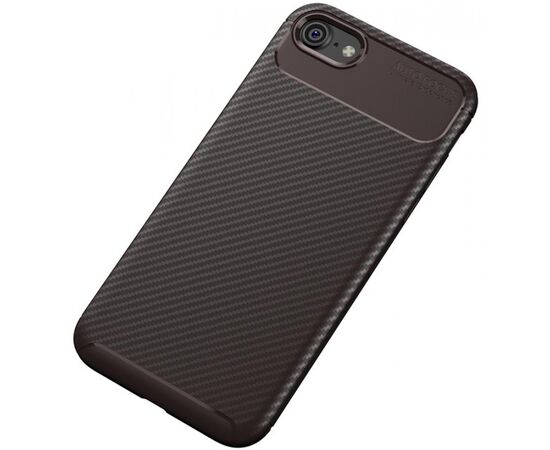 Придбати Чехол-накладка TOTO TPU Carbon Fiber 1,5mm Case Apple iPhone 7/8/SE 2020 Coffee, image , зображення 2, характеристики, відгуки