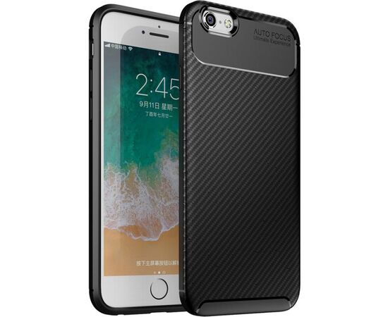 Придбати Чехол-накладка TOTO TPU Carbon Fiber 1,5mm Case Apple iPhone 6/6s Black, image , зображення 2, характеристики, відгуки