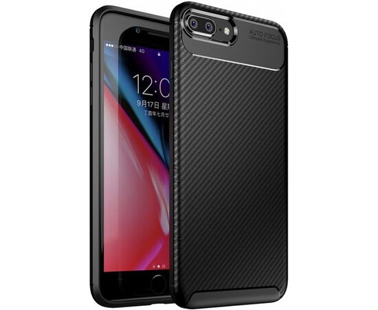 Придбати Чехол-накладка TOTO TPU Carbon Fiber 1,5mm Case Apple iPhone 7 Plus/8 Plus Black, image , зображення 2, характеристики, відгуки