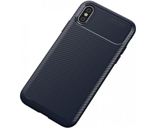 Купить Чехол-накладка TOTO TPU Carbon Fiber 1,5mm Case Apple iPhone X/XS Dark Blue, фото , изображение 3, характеристики, отзывы