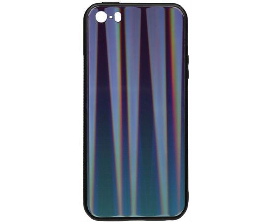 Придбати Чехол-накладка TOTO Aurora Print Glass Case Apple iPhone SE/5s/5 Blue, image , характеристики, відгуки