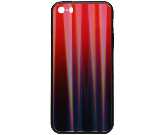 Придбати Чехол-накладка TOTO Aurora Print Glass Case Apple iPhone SE/5s/5 Red, image , характеристики, відгуки