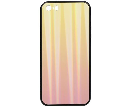 Придбати Чехол-накладка TOTO Aurora Print Glass Case Apple iPhone SE/5s/5 Pink, image , характеристики, відгуки