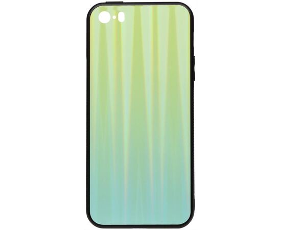 Придбати Чехол-накладка TOTO Aurora Print Glass Case Apple iPhone SE/5s/5 Green, image , характеристики, відгуки