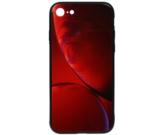 Придбати Чехол-накладка TOTO Print Glass Space Case Apple iPhone 7/8/SE 2020 Rubin Red, image , характеристики, відгуки