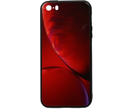 Придбати Чехол-накладка TOTO Print Glass Space Case Apple iPhone SE/5s/5 Rubin Red, image , характеристики, відгуки