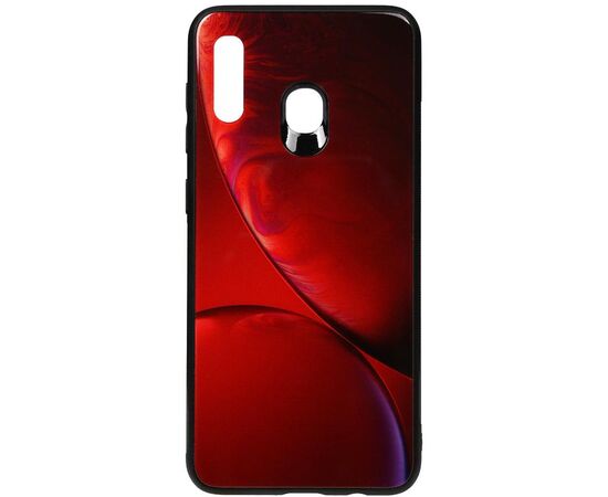 Купить Чехол-накладка TOTO Print Glass Space Case Samsung Galaxy A20/A30 Rubin Red, фото , характеристики, отзывы