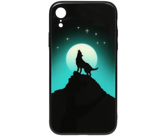 Придбати Чехол-накладка TOTO Night Light Print Glass Case Apple iPhone XR Howling Wolf, image , характеристики, відгуки