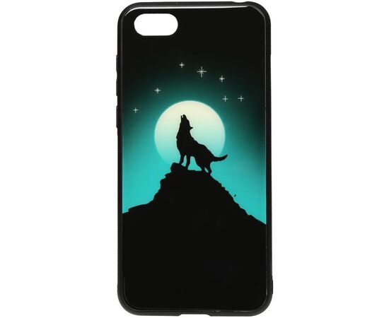 Купить Чехол-накладка TOTO Night Light Print Glass Case Huawei Y5 2018 Howling Wolf, фото , характеристики, отзывы