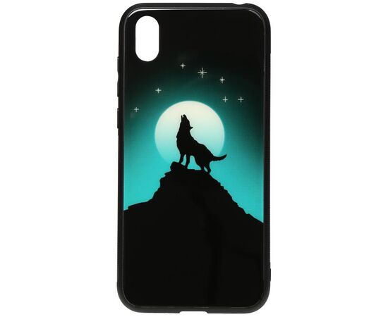 Купить Чехол-накладка TOTO Night Light Print Glass Case Huawei Y5 2019 Howling Wolf, фото , характеристики, отзывы