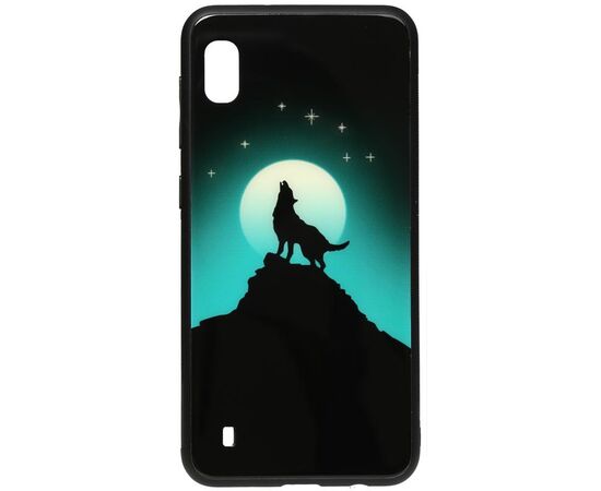 Придбати Чехол-накладка TOTO Night Light Print Glass Case Samsung Galaxy A10 Howling Wolf, image , характеристики, відгуки