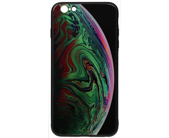 Придбати Чехол-накладка TOTO Print Glass Space Case Apple iPhone 6/6s Green, image , характеристики, відгуки