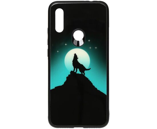 Придбати Чехол-накладка TOTO Night Light Print Glass Case Xiaomi Redmi 7 Howling Wolf, image , характеристики, відгуки