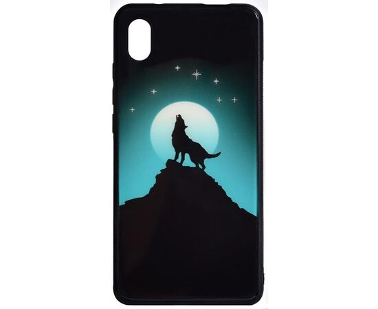 Придбати Чехол-накладка TOTO Night Light Print Glass Case Xiaomi Redmi 7A Howling Wolf, image , характеристики, відгуки