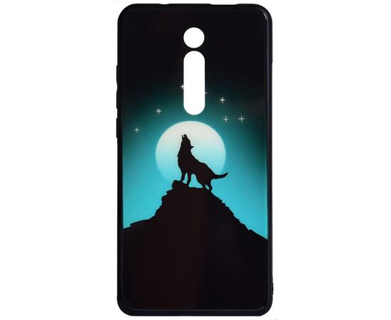 Придбати Чехол-накладка TOTO Night Light Print Glass Case Xiaomi Redmi Mi 9T/Mi 9T Pro/Redmi K20/K20 Pro Howling Wolf, image , характеристики, відгуки