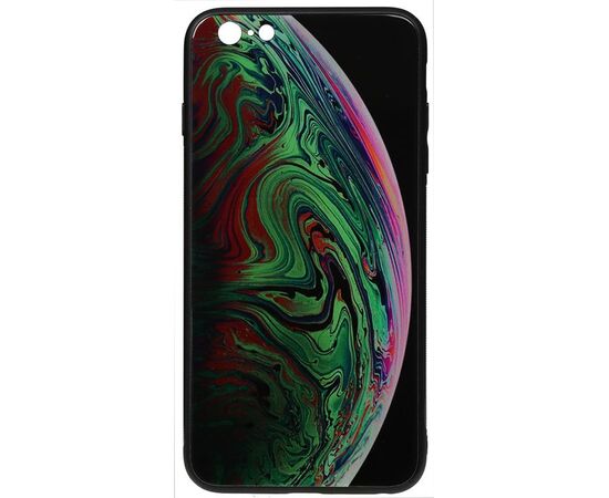 Купить Чехол-накладка TOTO Print Glass Space Case Apple iPhone 6 Plus/6S Plus Green, фото , характеристики, отзывы