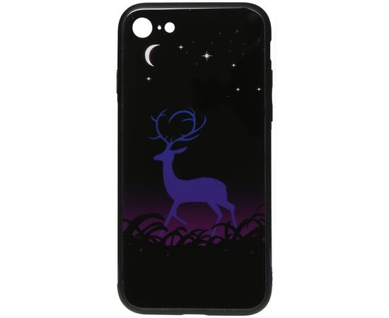 Придбати Чехол-накладка TOTO Night Light Print Glass Case Apple iPhone 7/8/SE 2020 Deer, image , характеристики, відгуки