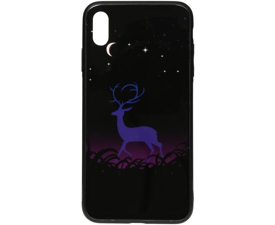 Придбати Чехол-накладка TOTO Night Light Print Glass Case Apple iPhone X/XS Deer, image , характеристики, відгуки