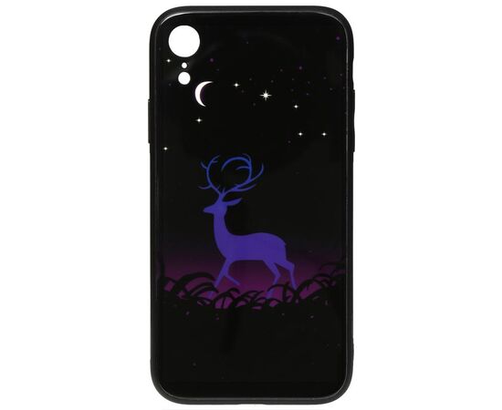 Придбати Чехол-накладка TOTO Night Light Print Glass Case Apple iPhone XR Deer, image , характеристики, відгуки