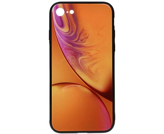 Придбати Чехол-накладка TOTO Print Glass Space Case Apple iPhone 7/8/SE 2020 Yellow, image , характеристики, відгуки