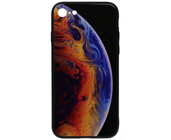 Придбати Чехол-накладка TOTO Print Glass Space Case Apple iPhone 7/8/SE 2020 Violet, image , характеристики, відгуки